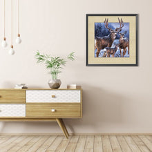 Load image into Gallery viewer, AB Diamond Painting - Full Round - Elk in the snow (40*40CM)