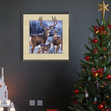 Load image into Gallery viewer, AB Diamond Painting - Full Round - Elk in the snow (40*40CM)