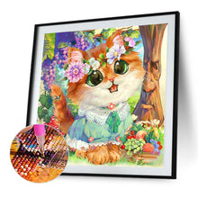 Load image into Gallery viewer, AB Diamond Painting - Full Round - garland kitten (40*40CM)