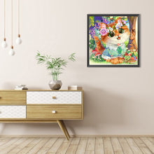 Load image into Gallery viewer, AB Diamond Painting - Full Round - garland kitten (40*40CM)