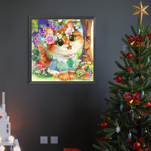 Load image into Gallery viewer, AB Diamond Painting - Full Round - garland kitten (40*40CM)
