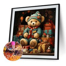 Load image into Gallery viewer, AB Diamond Painting - Full Round - Christmas gift bear (40*40CM)