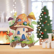 Load image into Gallery viewer, Mushroom House Round 5D DIY Diamond Art Tabletop Decorations for Office Decor