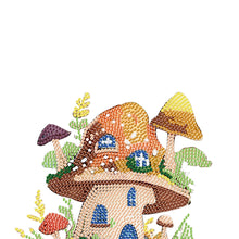 Load image into Gallery viewer, Mushroom House Round 5D DIY Diamond Art Tabletop Decorations for Office Decor