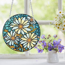 Load image into Gallery viewer, Acrylic Daisy Single-Sided Diamond Art Hanging Pendant for Home Decor 20x20cm
