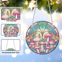 Load image into Gallery viewer, Mushroom Acrylic Round 5D DIY Diamond Painting Dots Pendant for Home Wall Decor