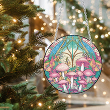 Load image into Gallery viewer, Mushroom Acrylic Round 5D DIY Diamond Painting Dots Pendant for Home Wall Decor