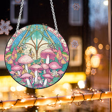 Load image into Gallery viewer, Mushroom Acrylic Round 5D DIY Diamond Painting Dots Pendant for Home Wall Decor