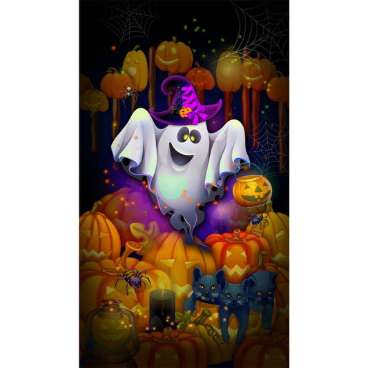 AB Diamond Painting - Full Round - halloween trick or treaters (40*70CM)