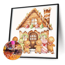 Load image into Gallery viewer, Diamond Painting - Full Round - Christmas cookie house (30*30CM)