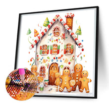 Load image into Gallery viewer, Diamond Painting - Full Round - Christmas cookie house (30*30CM)