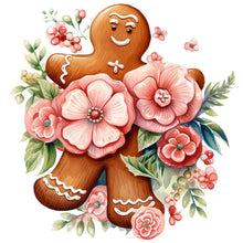 Load image into Gallery viewer, Diamond Painting - Full Round - Christmas Cookie Man (30*30CM)