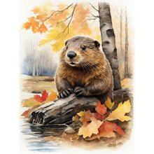 Load image into Gallery viewer, Diamond Painting - Full Round - woods beaver (30*40CM)
