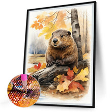 Load image into Gallery viewer, Diamond Painting - Full Round - woods beaver (30*40CM)