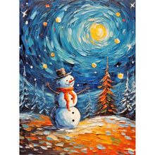 Load image into Gallery viewer, Diamond Painting - Full Round - Snowman and Santa Claus (30*40CM)