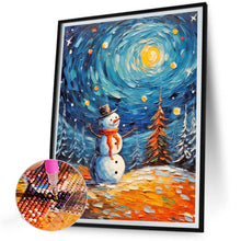 Load image into Gallery viewer, Diamond Painting - Full Round - Snowman and Santa Claus (30*40CM)
