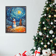 Load image into Gallery viewer, Diamond Painting - Full Round - Snowman and Santa Claus (30*40CM)