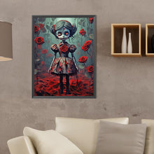 Load image into Gallery viewer, Diamond Painting - Full Round - Horror Rose Doll (30*40CM)