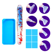 Load image into Gallery viewer, 14PCS Resin Diamond Painting Pen Kit with Trays DIY Diamond Painting Tool (Blue)