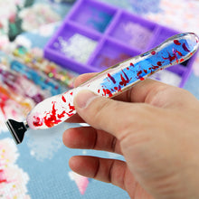 Load image into Gallery viewer, 14PCS Resin Diamond Painting Pen Kit with Trays DIY Diamond Painting Tool (Blue)