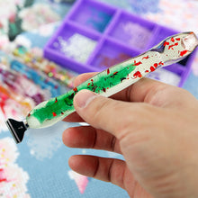 Load image into Gallery viewer, 14PCS Resin Diamond Painting Pen Kit with Trays DIY Diamond Painting Tool(Green)