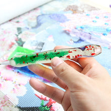 Load image into Gallery viewer, 14PCS Resin Diamond Painting Pen Kit with Trays DIY Diamond Painting Tool(Green)