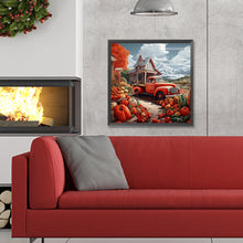 Load image into Gallery viewer, Diamond Painting - Full Round - vintage car pumpkin (30*30CM)