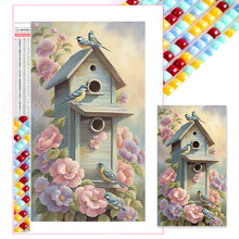 Load image into Gallery viewer, Diamond Painting - Full Round - bird house (40*70CM)