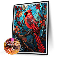Load image into Gallery viewer, Diamond Painting - Full Round - glass art cardinal (30*40CM)