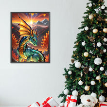 Load image into Gallery viewer, Diamond Painting - Full Round - dragon and sunrise (30*40CM)