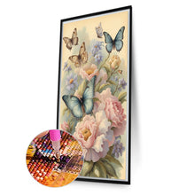 Load image into Gallery viewer, Diamond Painting - Full Square - flowers butterflies (40*70CM)
