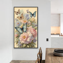 Load image into Gallery viewer, Diamond Painting - Full Square - flowers butterflies (40*70CM)