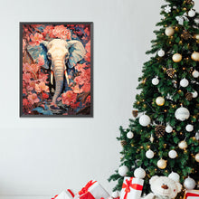 Load image into Gallery viewer, Diamond Painting - Full Round - Elephant among flowers (30*40CM)