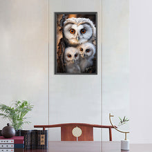 Load image into Gallery viewer, Diamond Painting - Full Round - Mother owl and baby owl (30*45CM)