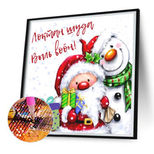 Load image into Gallery viewer, Diamond Painting - Full Round - Santa Claus and Snowman (30*30CM)