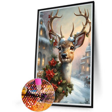 Load image into Gallery viewer, Diamond Painting - Full Round - Christmas sika deer (40*60CM)