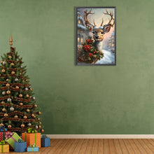 Load image into Gallery viewer, Diamond Painting - Full Round - Christmas sika deer (40*60CM)