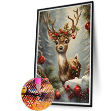 Load image into Gallery viewer, Diamond Painting - Full Round - Christmas sika deer (40*60CM)