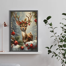 Load image into Gallery viewer, Diamond Painting - Full Round - Christmas sika deer (40*60CM)