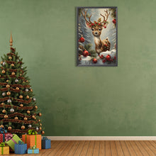 Load image into Gallery viewer, Diamond Painting - Full Round - Christmas sika deer (40*60CM)