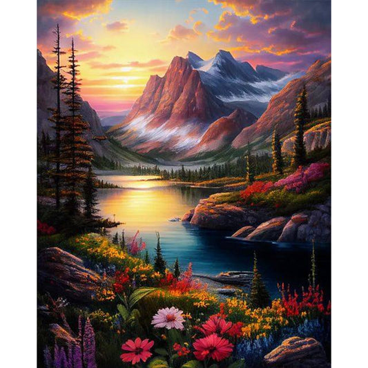AB Diamond Painting - Full Round - vast landscape (40*50CM)