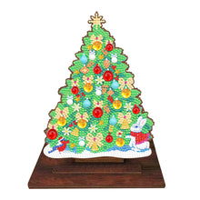 Load image into Gallery viewer, Wooden Desktop Diamond Art Kits Xmas Tree Diamond Painting Desktop Ornaments Kit