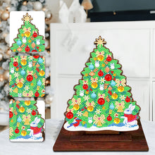 Load image into Gallery viewer, Wooden Desktop Diamond Art Kits Xmas Tree Diamond Painting Desktop Ornaments Kit