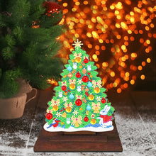Load image into Gallery viewer, Wooden Desktop Diamond Art Kits Xmas Tree Diamond Painting Desktop Ornaments Kit