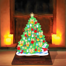 Load image into Gallery viewer, Wooden Desktop Diamond Art Kits Xmas Tree Diamond Painting Desktop Ornaments Kit