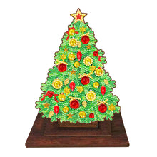 Load image into Gallery viewer, Wooden Desktop Diamond Art Kits Xmas Tree Diamond Painting Desktop Ornaments Kit