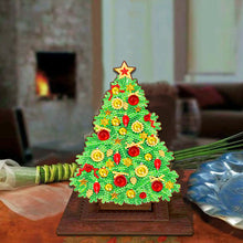 Load image into Gallery viewer, Wooden Desktop Diamond Art Kits Xmas Tree Diamond Painting Desktop Ornaments Kit