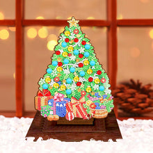 Load image into Gallery viewer, Wooden Desktop Diamond Art Kits Xmas Tree Diamond Painting Desktop Ornaments Kit