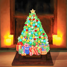 Load image into Gallery viewer, Wooden Desktop Diamond Art Kits Xmas Tree Diamond Painting Desktop Ornaments Kit
