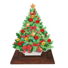 Load image into Gallery viewer, Wooden Desktop Diamond Art Kits Xmas Tree Diamond Painting Desktop Ornaments Kit
